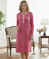 Koszula nocna damska-Ocieplane (M-3XL/10szt)