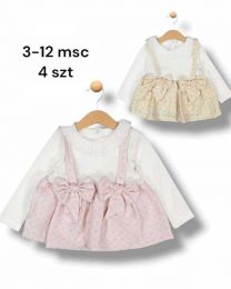 Sukienki dziewczęce turecka (3-12m/12szt)