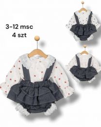 Sukienki dziewczęce turecka (3-12m/12szt)