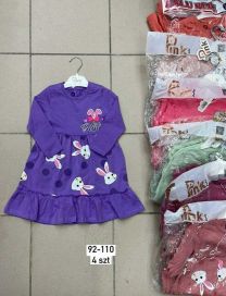 Sukienki dziewczęce turecka (92-110/12szt)