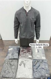 Bluzy bez kaptura męskie (L-3XL/12szt)