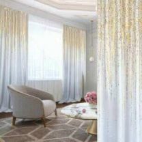 Zasłona welurowa  ze złotym wzorem taśma WAVE