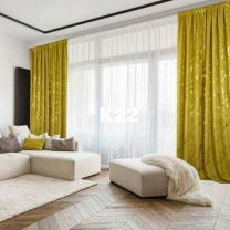 Zasłona welurowa  ze złotym wzorem taśma WAVE