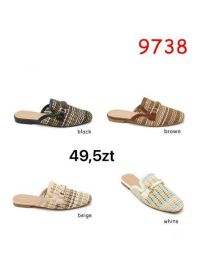 Klapki zakryte palce damskie(36-41/12P)