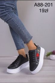 buty sportowe wiązane damskie (36-41/12P)