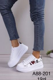 buty sportowe wiązane damskie (36-41/12P)