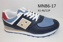 Buty sportowe wiązane męskie (41-46/12P)