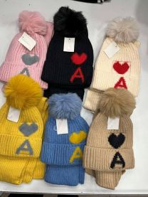 Komplet czapki damskie (uniwersalny/12kpt)