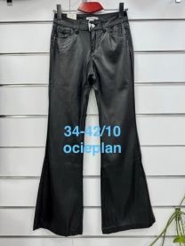 Spodnie ekoskóra damskie (34-42/10szt)