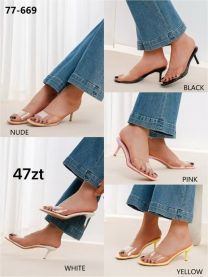 Klapki na obcasie (36-41/12P)