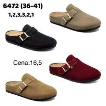 Klapki zakryte palce damskie(36-41/12P)