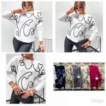 Swetry damskie (L-3XL/12szt)