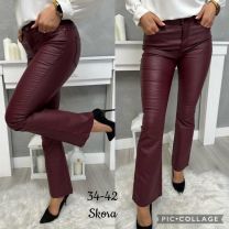 Spodnie ekoskóra damskie (34-42/10szt)