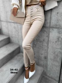 Spodnie ekoskóra damskie (34-42/10szt)