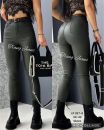 Spodnie ekoskóra damskie (34-42/10szt)