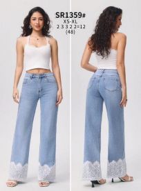 Spodnie Jeans damskie (XS-XL/12SZT)