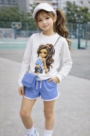 Bluzka dziewczęca (4-14LAT/6szt)