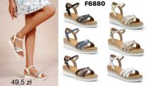 Sandały na koturnie (36-41/12P)