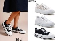 Trampki wiążane damskie(36-41/12P)