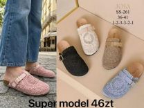 Klapki zakryte palce damskie(36-41/12P)