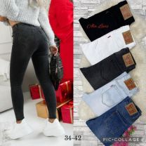 Spodnie jeansowe damskie (34-42/10szt)