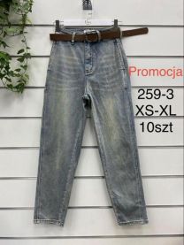 Spodnie jeansowe damskie (XS-XL/10szt)