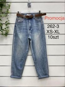 Spodnie jeansowe damskie (XS-XL/10szt)