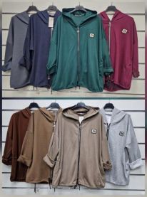 Bluzy z kapturem włoskie (uniwersalny/6szt)