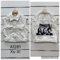 Kamizelka jeansowa damska (XS-XL/10szt)