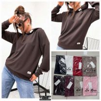 Bluzy z kapturem damskie (uniwersalny/12szt)