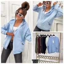 Bluzy z kapturem damskie (uniwersalny/12szt)