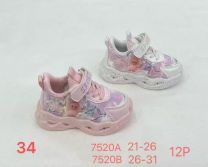 Buty sportowe na rzepy dziewczynka (21-26/12P)