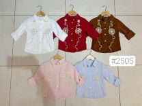 Koszula dziewczęca (4-14LAT/6szt)