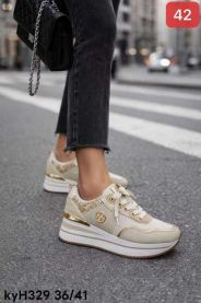 buty sportowe wiązane damskie (36-41/12P)