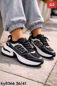 buty sportowe wiązane damskie (36-41/12P)