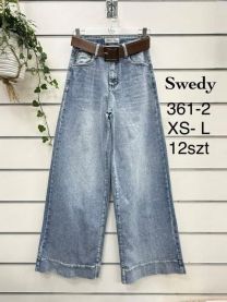 Spodnie jeansowe damskie (XS-L/12szt)