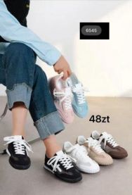 buty sportowe wiązane damskie (36-41/12P)