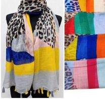 Szaliki damskie (uniwersalny/12szt)