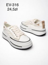 Trampki wiążane damskie(36-41/12P)