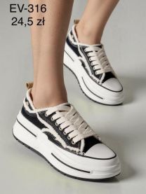 Trampki wiążane damskie(36-41/12P)