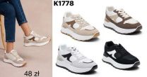 buty sportowe wiązane damskie (36-41/12P)