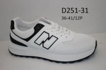 buty sportowe wiązane damskie (36-41/12P)