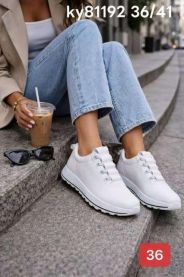 buty sportowe wiązane damskie (36-41/12P)