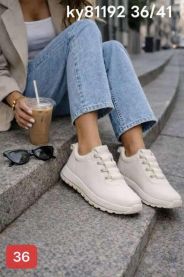 buty sportowe wiązane damskie (36-41/12P)