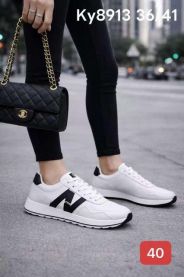 buty sportowe wiązane damskie (36-41/12P)