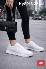 buty sportowe wiązane damskie (36-41/12P)