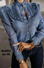 Koszula jeansowa damska (XS-XL/10szt)