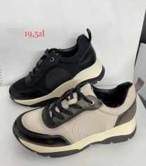 buty sportowe wiązane damskie (36-41/12P)