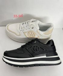 buty sportowe wiązane damskie (36-41/12P)