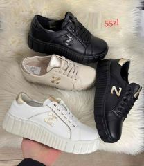 buty sportowe wiązane damskie (36-41/12P)